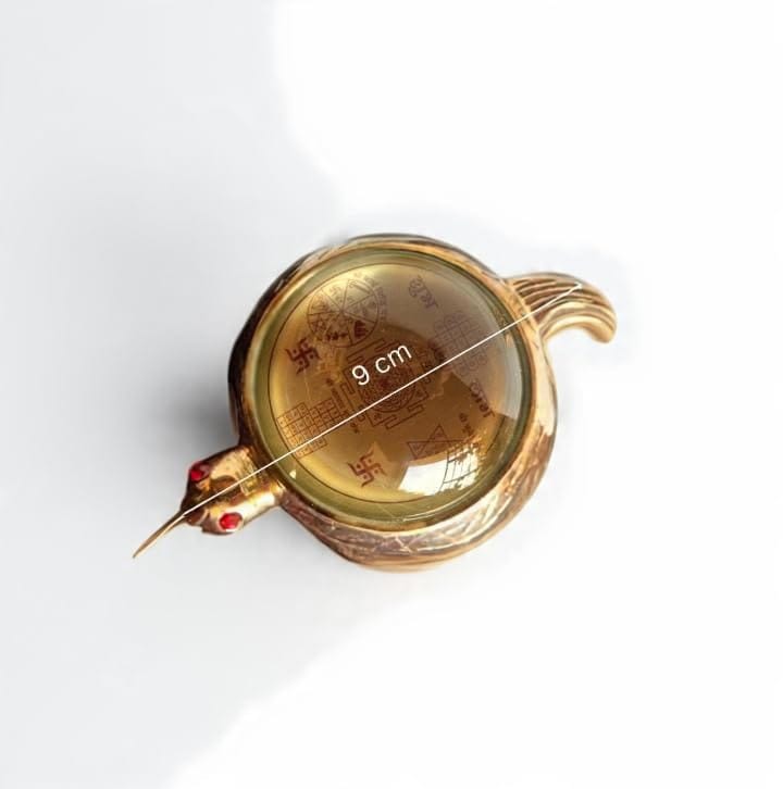 White Pure Brass Vastu Feng Shui Tortoise With Shree Yantra, Antique Finish, Kuber Yantra For Home & Office Decor