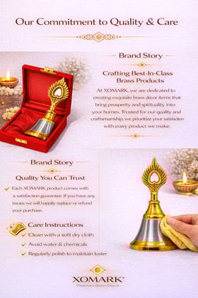 Gold Rudraksha Silver Prayer Bell| For Home, Idols, Pooja, Mandir Hangings| Temple Ghanti For Home Decoration