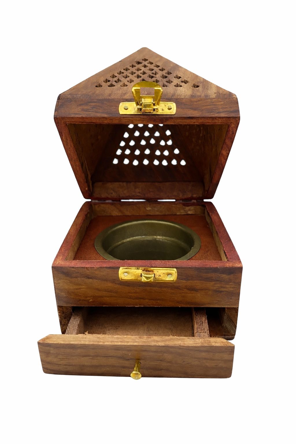 Brown Mubkhars I Wooden Oudh I Dani Incense I Burner And I Dhoop Dani I Kapur Defusers I Home Samrani I Dhoopam Stand For Puja