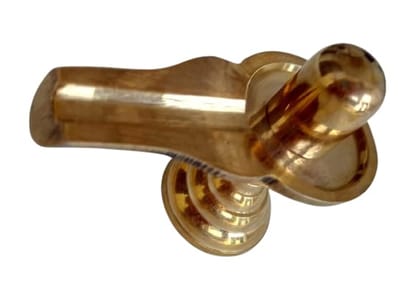 Gold Puja Samadhaan Brass Shivling | Handcrafted Lord Shiva Lingam For Home Temple